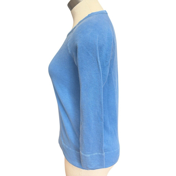 Standard James Perse Womens Sweatshirt Blue Supima Cotton French Terry Sz 1 S - Picture 5 of 9